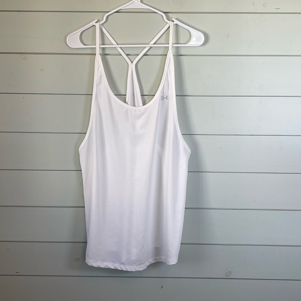 Under Armour white tank top women’s‎ size large
